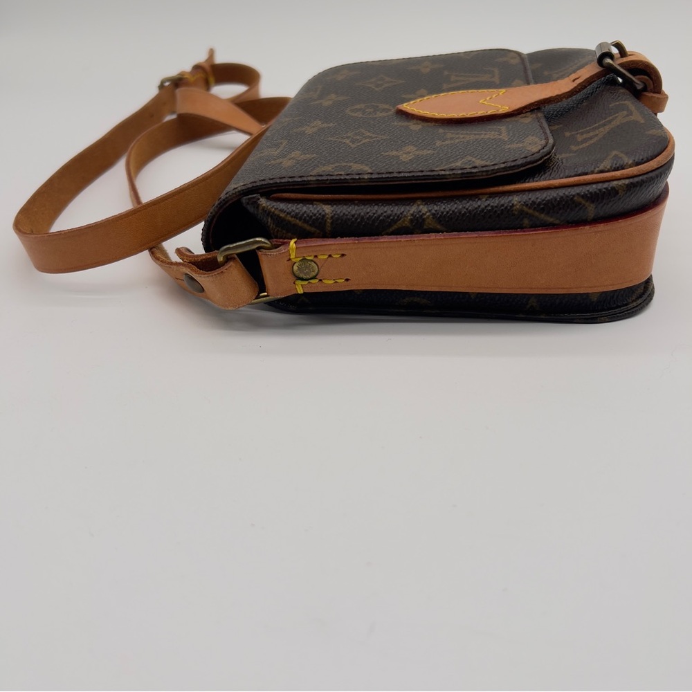 Pre loved LOUIS VUITTON Mini Cartouchiere Shoulder Cross Body Bag Brown - Picture 4 of 6